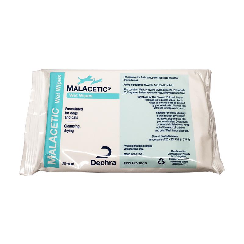 malacetic wet wipes for dogs & cats