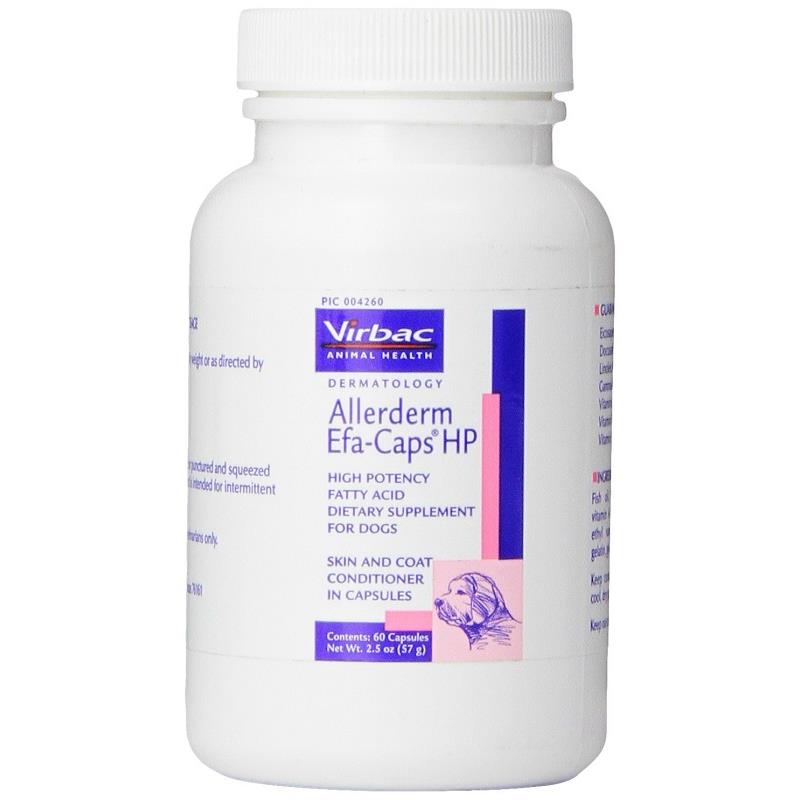 Allerderm Efa-Caps Hp High Potency, Dog Skin & Shedding Supplements| Dog Supplements, Dog Skin Suppl