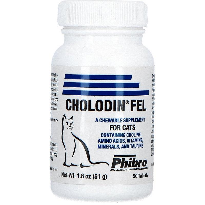 Cholodin Feline, 50 Chewable Tablets