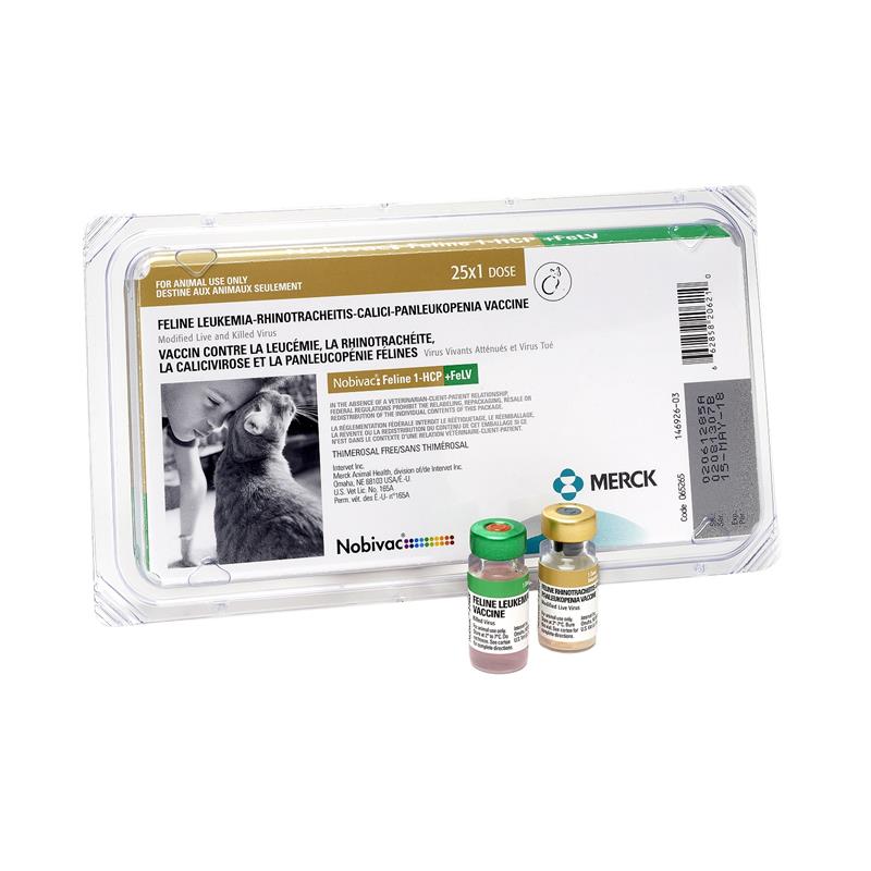 Nobivac Feline 1-HCP+ FeLV 25 ds Tray