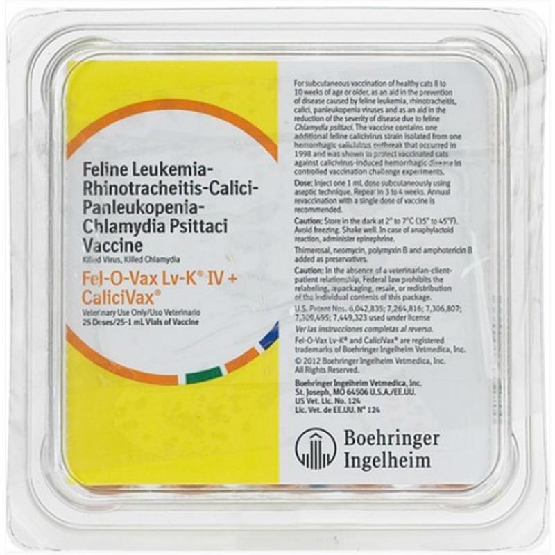 Fel-O-Vax LvK IV + Calicivax 25 ds tray