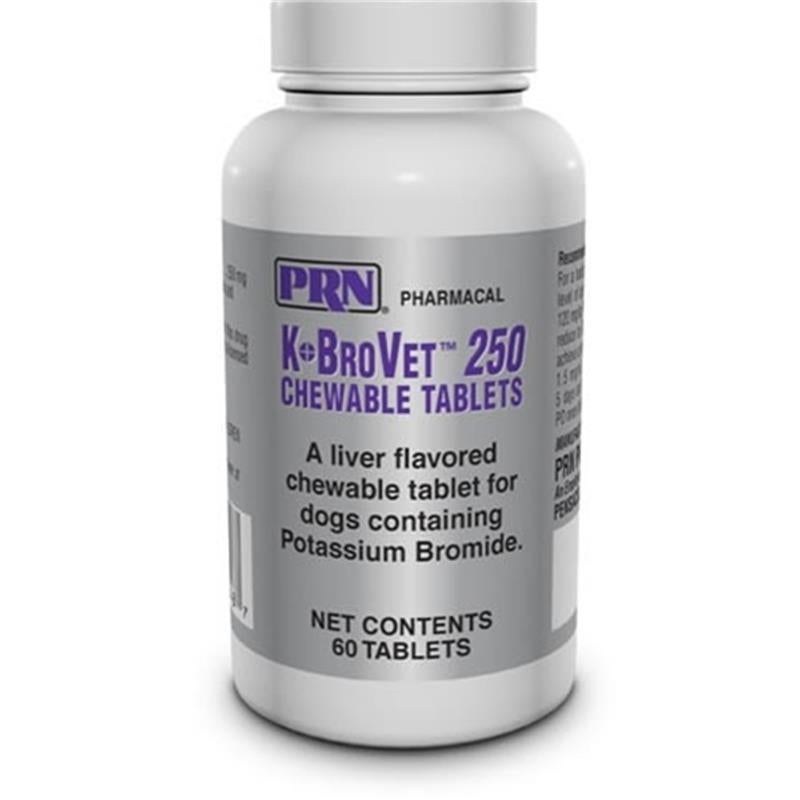 KBroVet Potassium Bromide Chewable Tablets for Dogs Allivet