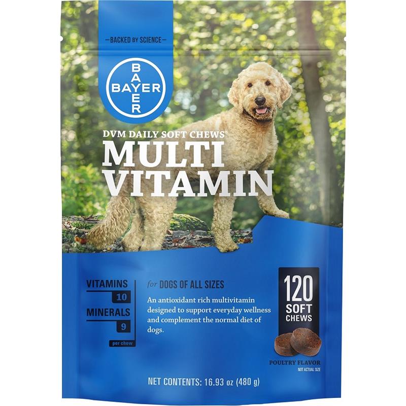 DVM Daily Soft Chews Multi Vitamin, 120 ct