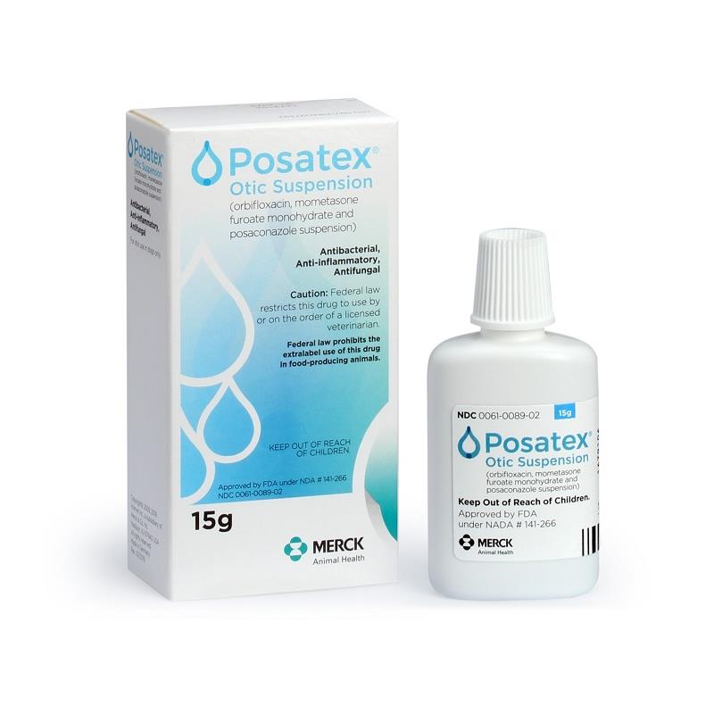 Buy Posatex Otic Suspension 15gm Ear Drops for Dogs Allivet