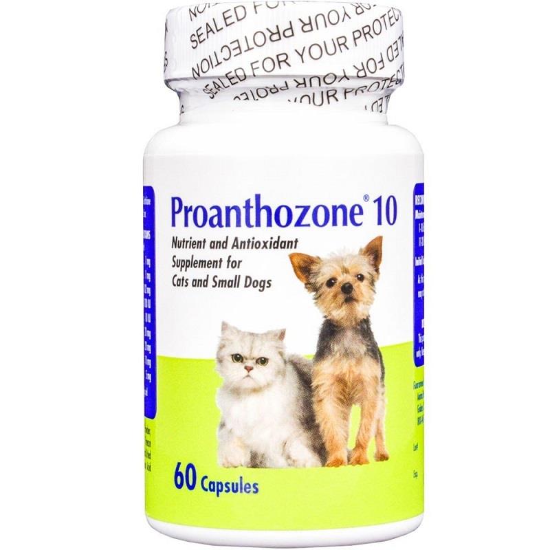 Proanthozone 10 for Cats and Small Dogs, 60 Capsules