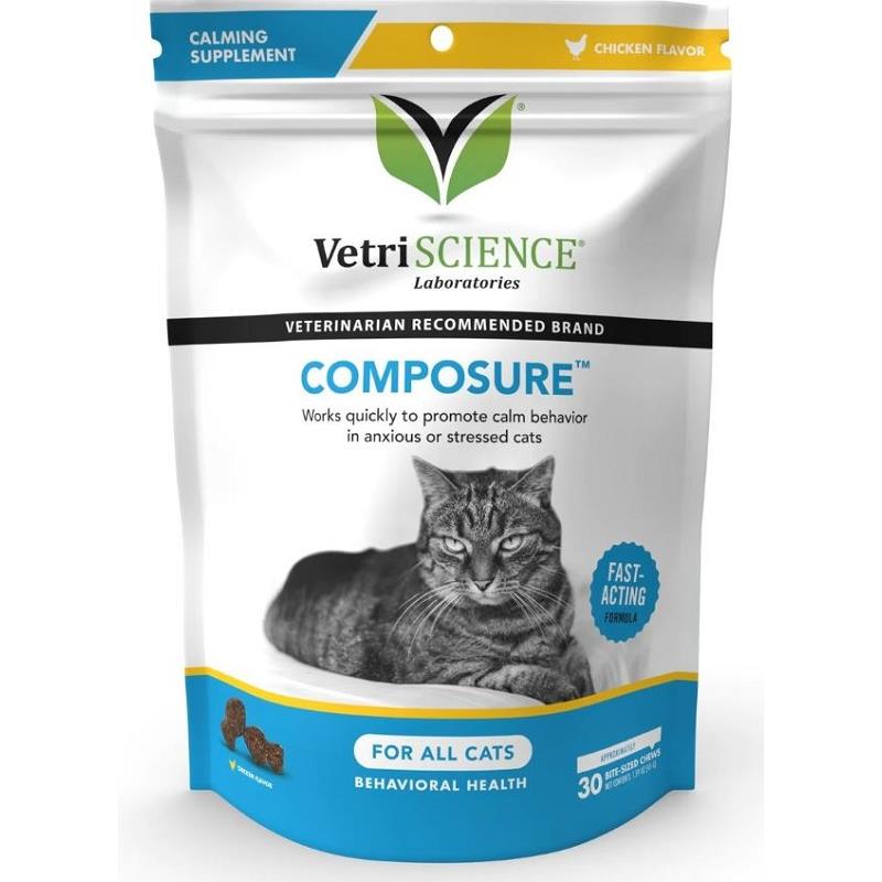 Vetri-Science Composure Feline, 30 Bite-Sized Chews