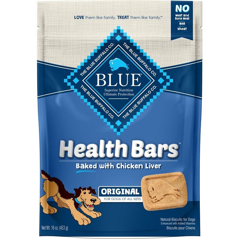 Blue Buffalo Health Bars Chicken Liver Dog Treats, 16 oz