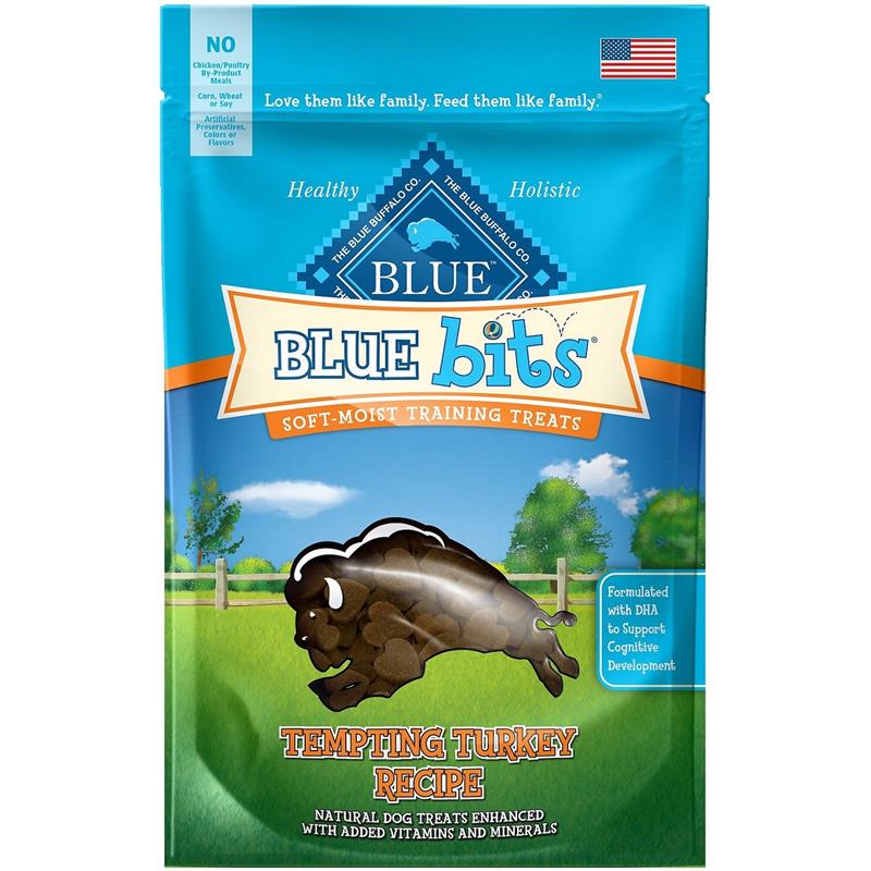 Blue Buffalo Blue Bits Tempting Turkey Dog Treats, 4 oz