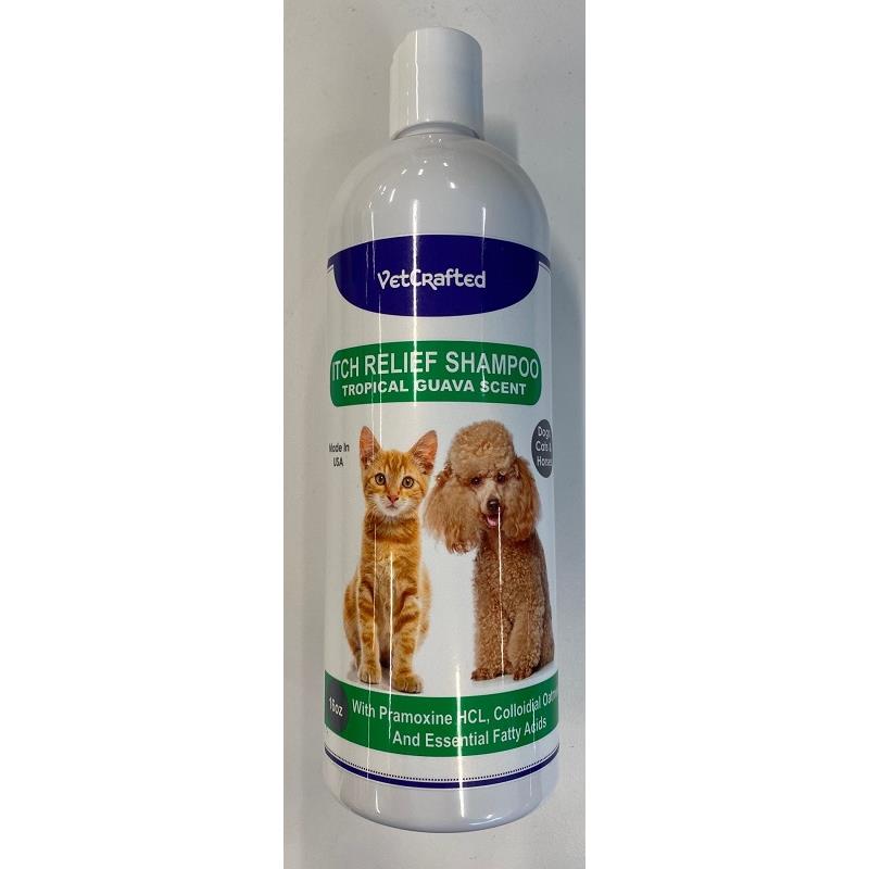 VetCrafted Itch Relief Shampoo w/Tropical Guava Scent for Dogs, Cats and Horses, 12 oz