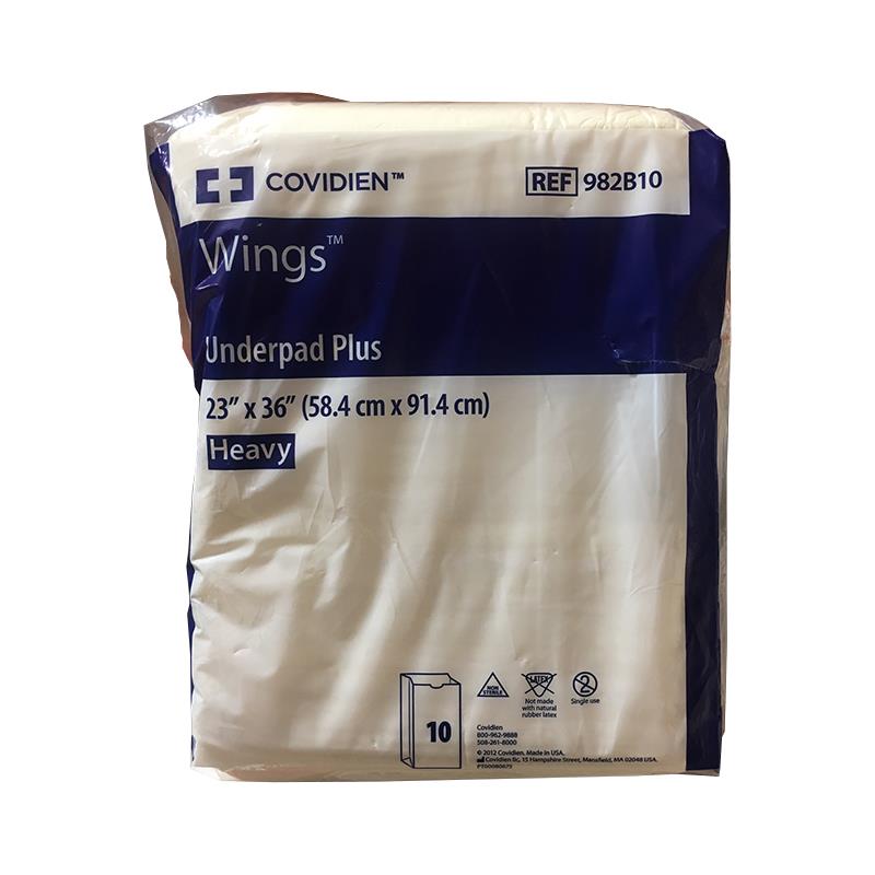 Underpad Wings Maxima Disposable Kennel Pads 23\" x 36\", 10 ct