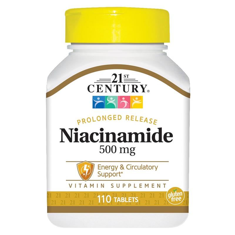 Niacinamide Prolonged Release Vitamin, 500 mg, 110 Tablets