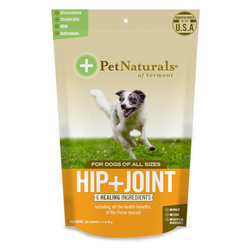 Pet Naturals Hip + Joint for Dogs, 60 Chews