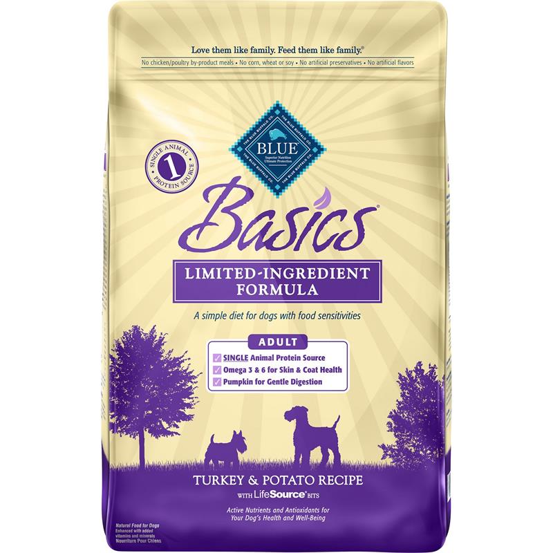 Blue Buffalo Basics Turkey and Potato Recipe Adult Dog Food