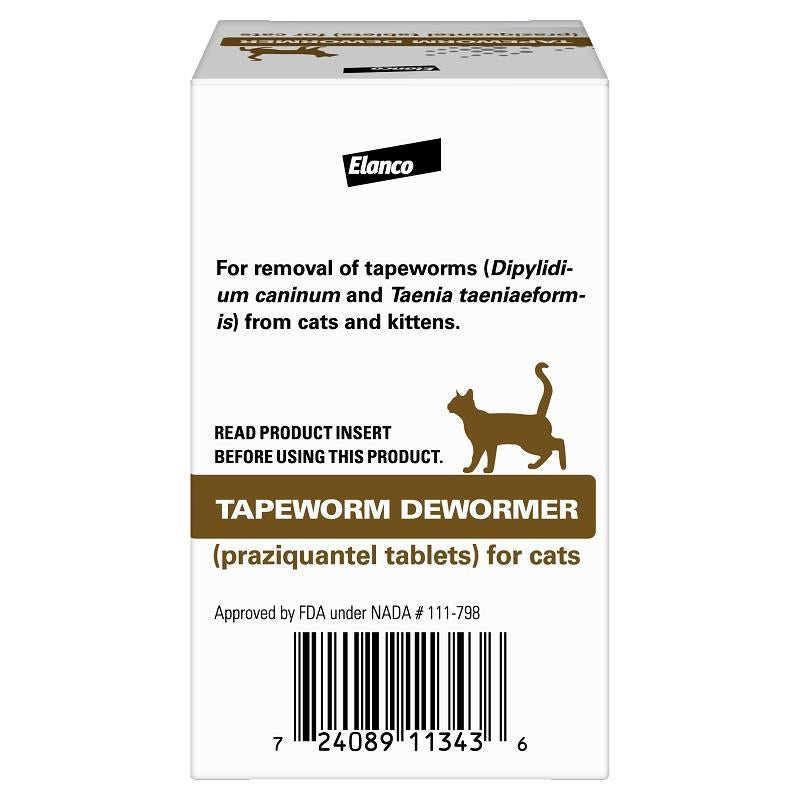 Tapeworm Dewormer for Cats, 3 Tablets | Allivet
