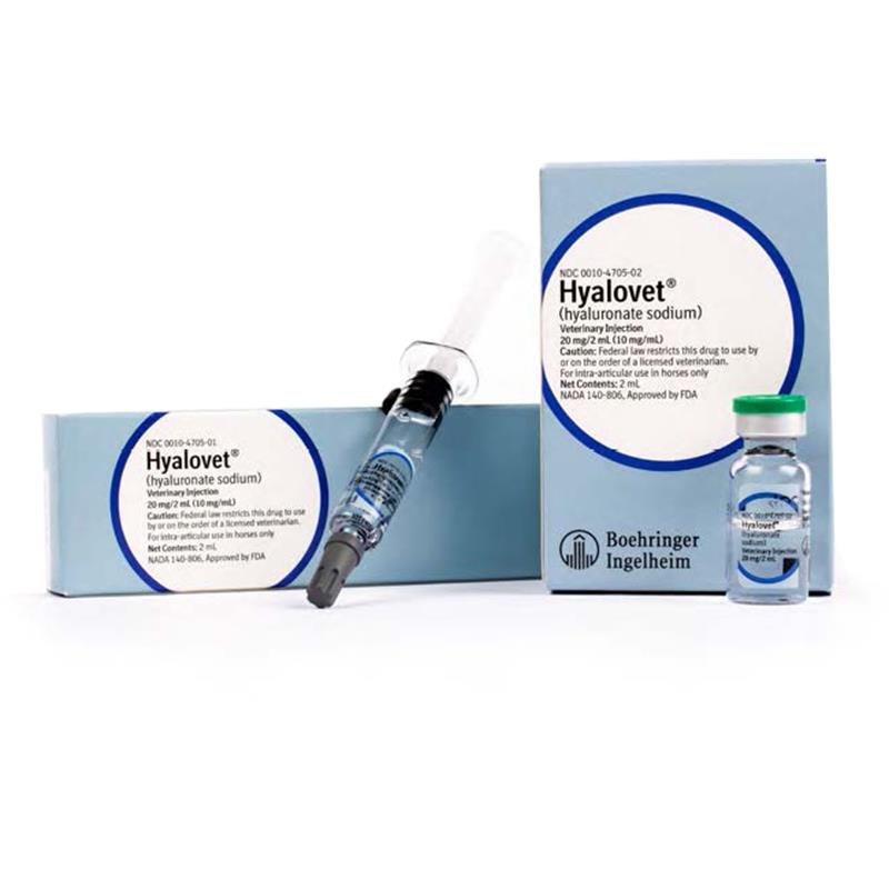 Hyalovet (Hyaluronate Sodium) Injection 20 mg/2 ml (10 mg/ml) Allivet