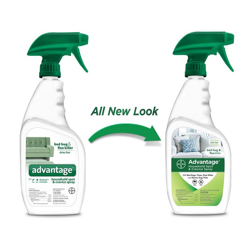 Flea Spray Advantage Household Spot Crevice Spray 24 Oz For Sale