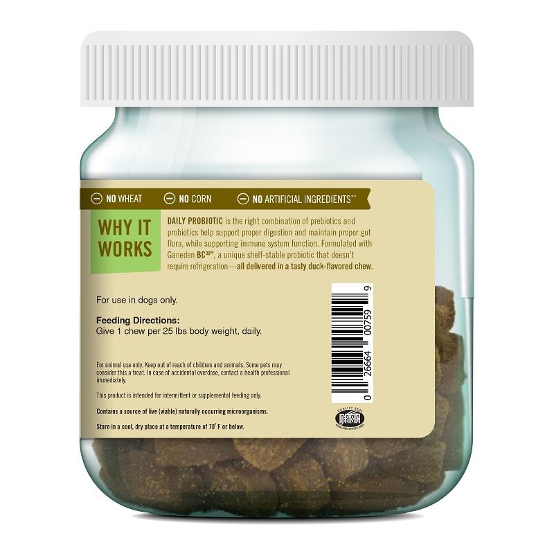 Pet Naturals Daily Probiotic for Dogs, 70 Chews Allivet