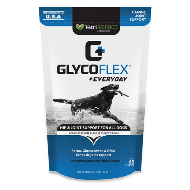 Vetri-Science Glyco-Flex Everyday Hip & Joint Support for all Dogs, 60 Chews