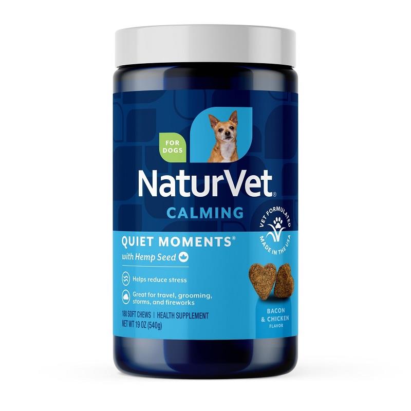 naturvet hemp quiet moments plus hemp seed dog soft chews