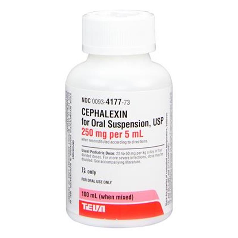 Cephalexin Oral Suspension for Dogs 250 mg/5 ml Allivet