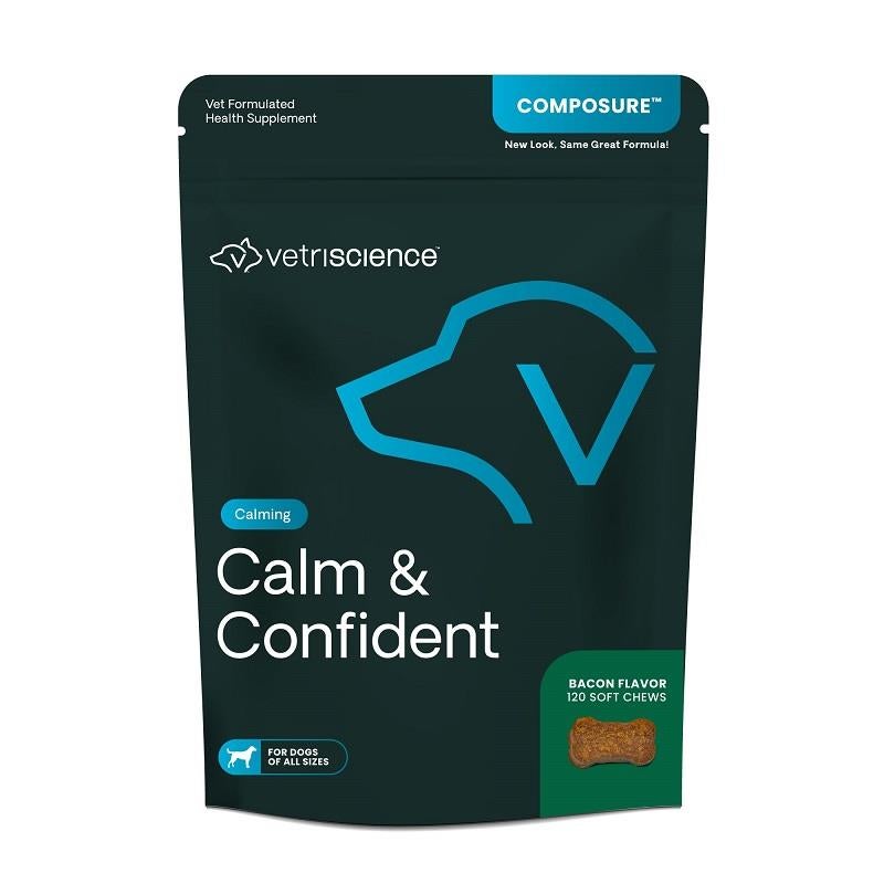 Vetri-Science Composure Calming Supplement for Dogs, 120 Bite-Sized Chews