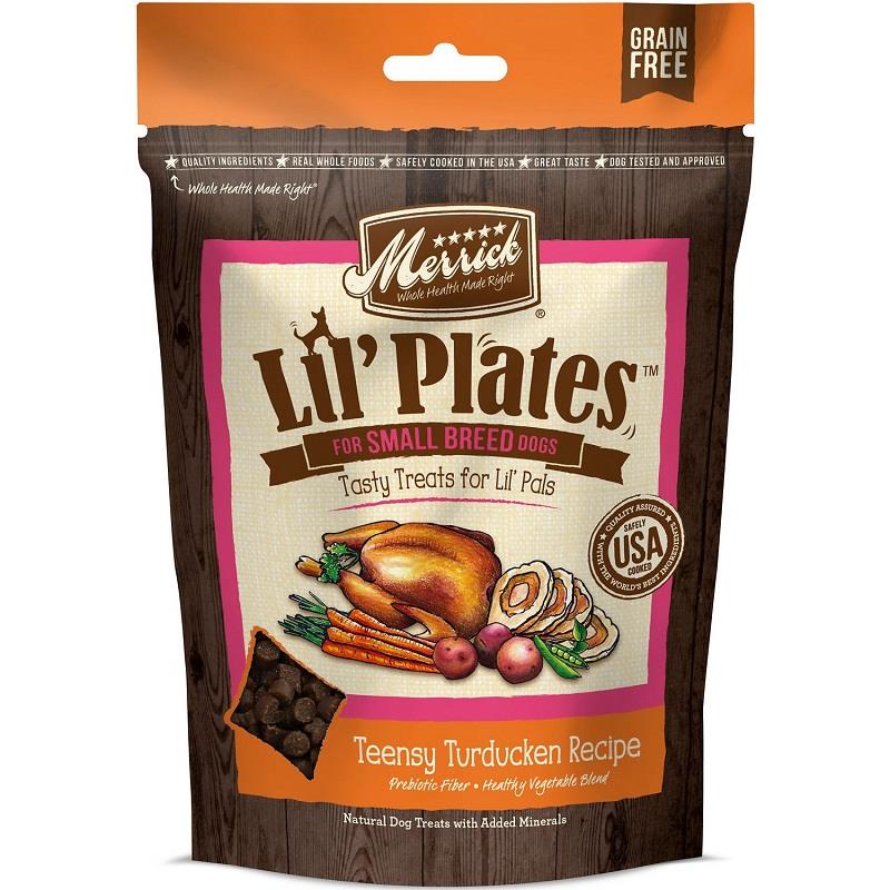 Merrick Lil Plates Teensy Turducken Small Breed Dog Treats, 5 oz Allivet