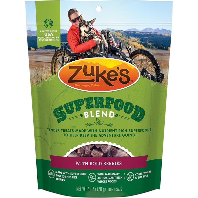 Zuke's SuperFood Blend With Bold Berries Dog Treats, 6 oz Allivet