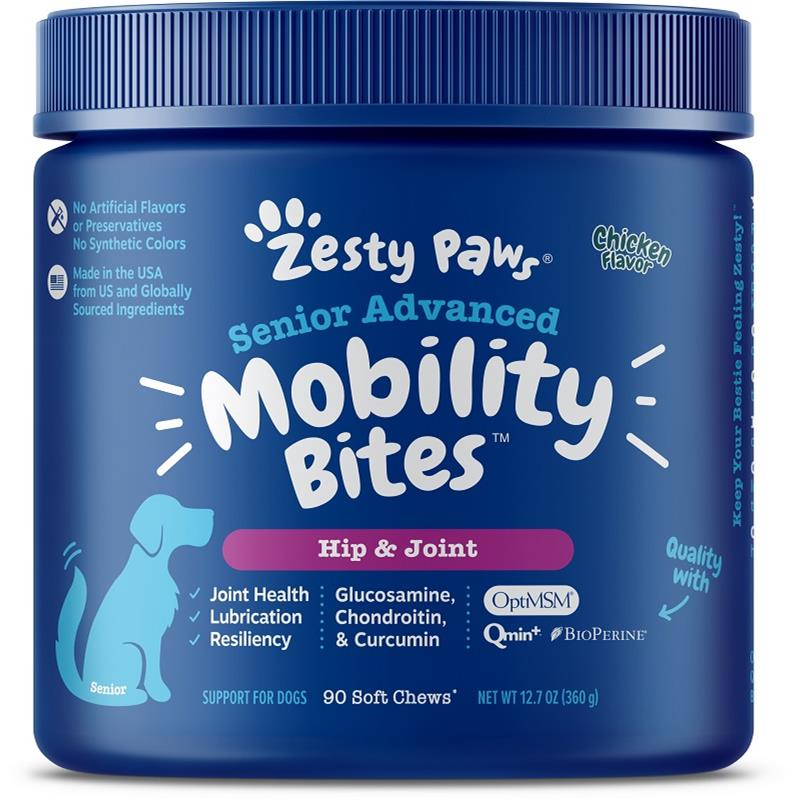 Zesty Paws Advanced Mobility Bites Hip & Joint Supplement