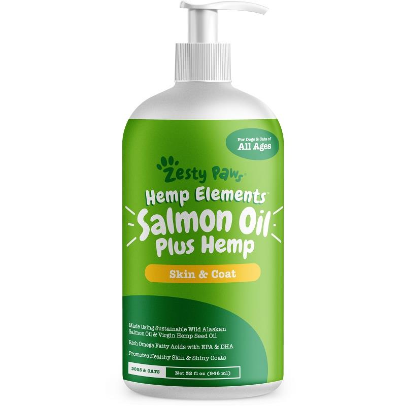 Zesty Paws Hemp ElementsTM Salmon Oil Plus Hemp Allivet