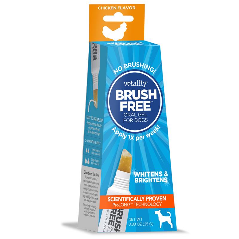 Vetality Brush Free Oral Gel for Dogs, 25 G Allivet
