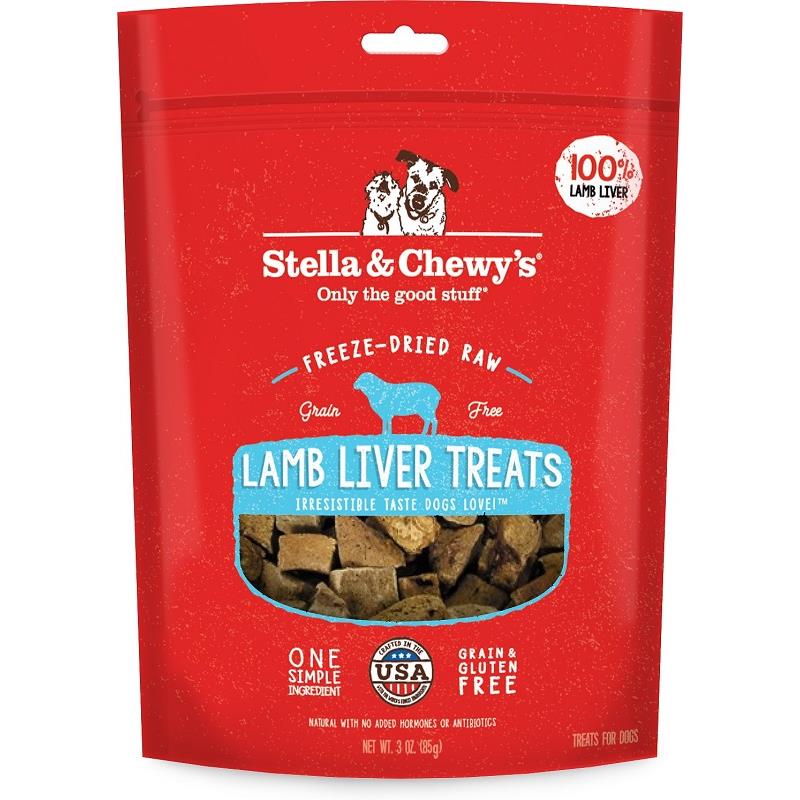 Stella & Chewy's FreezeDried Raw Lamb Liver Dog Treats, 3 oz Allivet