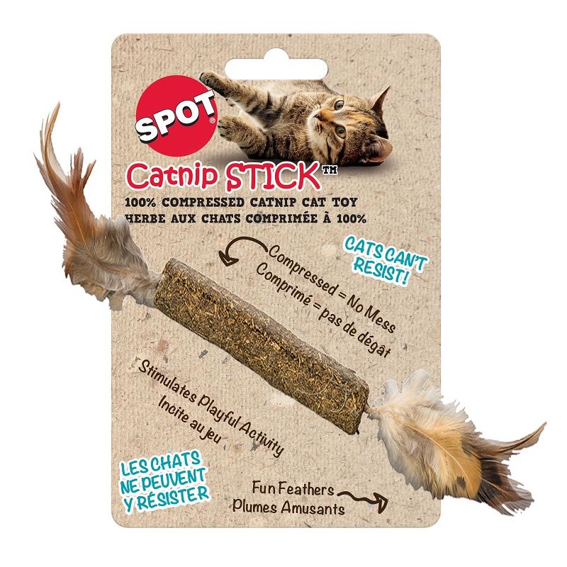 Ethical Pet Spot Catnip Stick with Feathers Single Cat Toy 12" Allivet