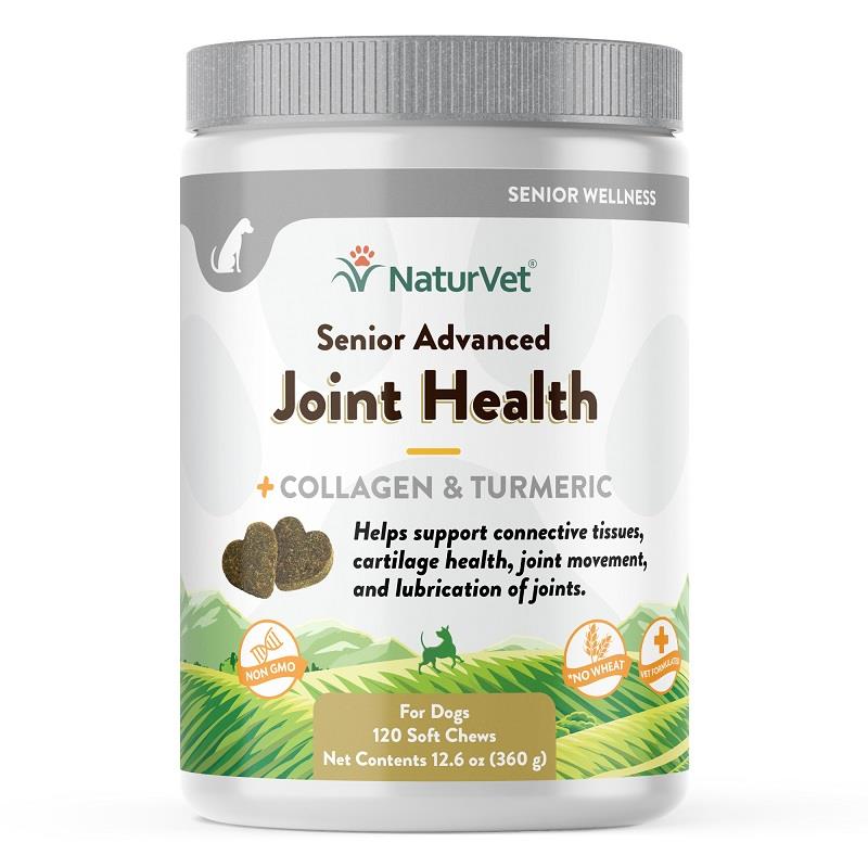 NaturVet Senior Advanced Joint Health Supplement Soft Chews for Dogs Allivet