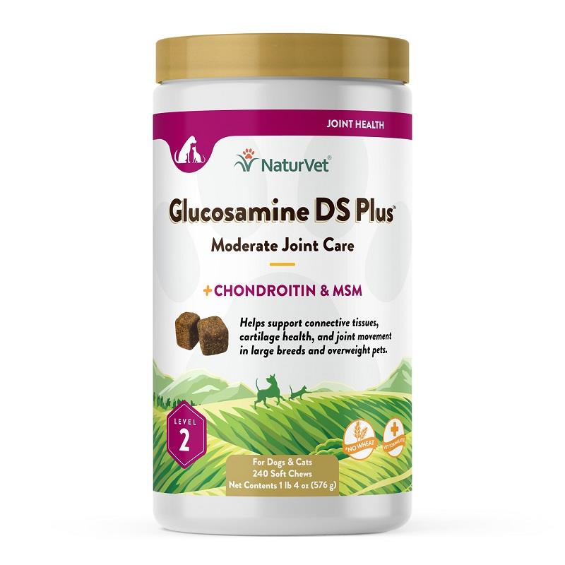 NaturVet Glucosamine DS Plus Level 2 Soft Chews for Dogs and Cats Allivet