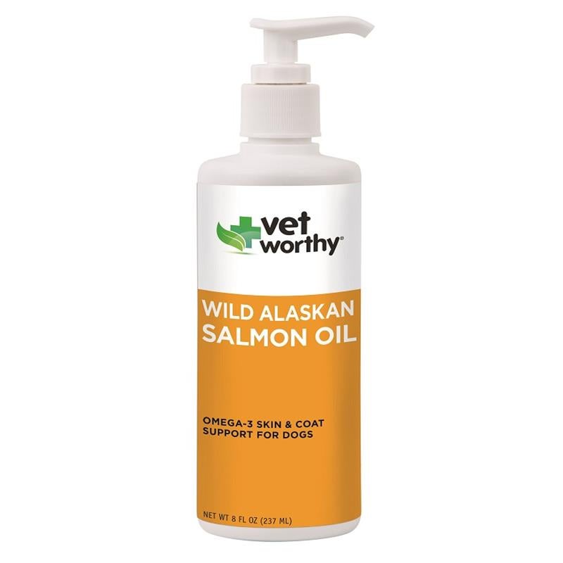 Vet Worthy Wild Alaskan Salmon Oil for Dogs, 8 fl oz Allivet