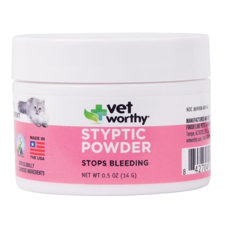 Vet Worthy Styptic Powder for Cats, 0.5 oz Allivet