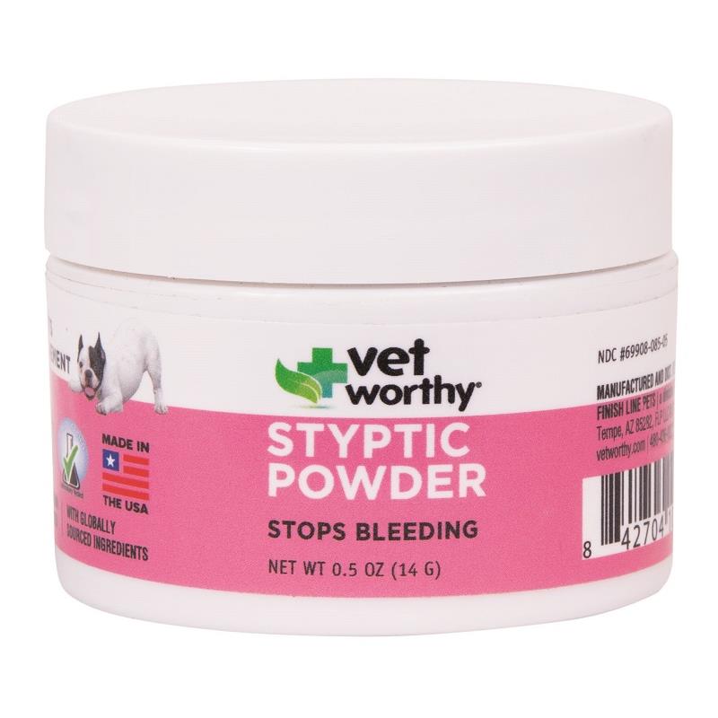 Vet Worthy Styptic Powder for Dogs, 0.5 oz Allivet
