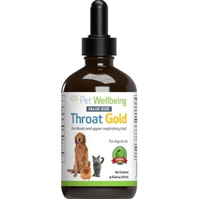 Pet Wellbeing Throat Gold for Dogs and Cats Allivet