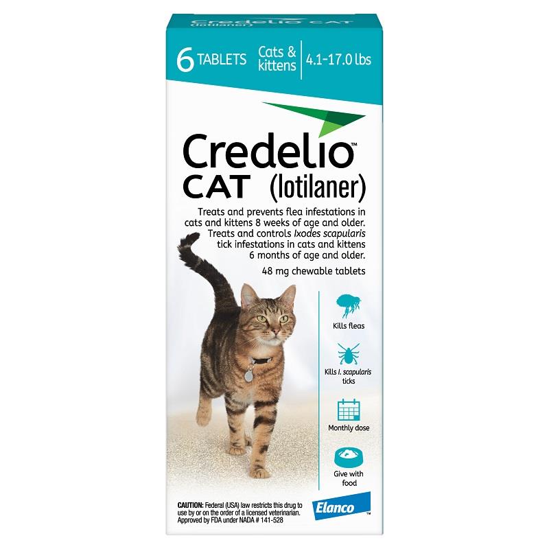 Credelio CAT Flea & Tick Chewable Tablets Allivet