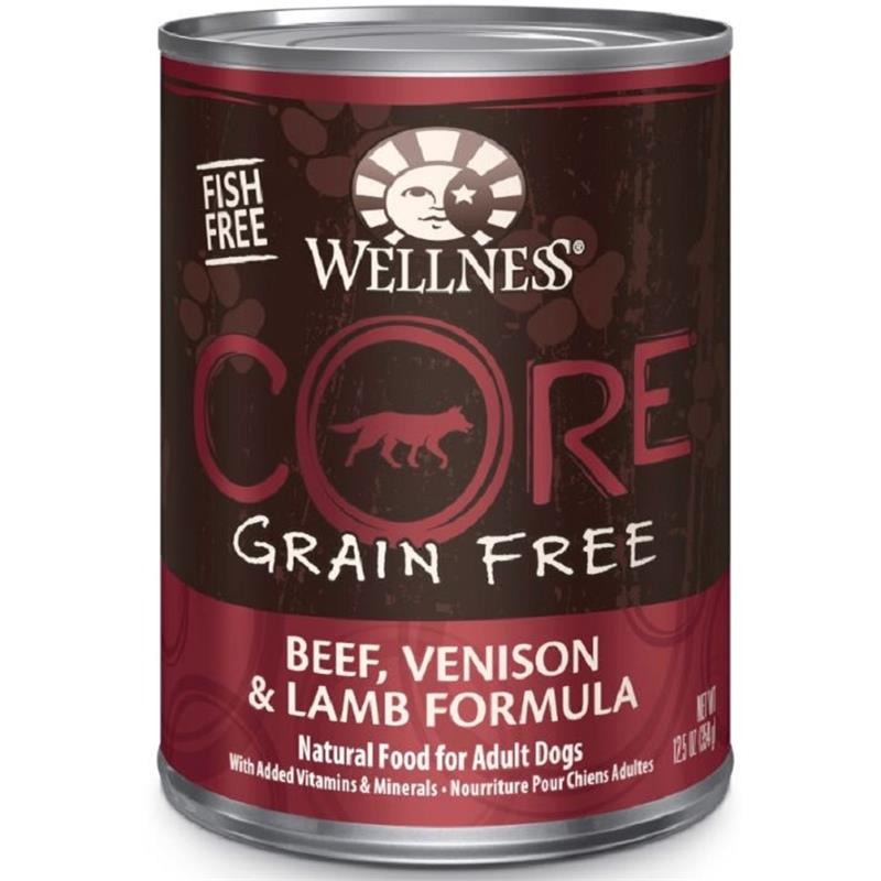 Wellness CORE Grain Free Natural Beef, Venison and Lamb Recipe Wet