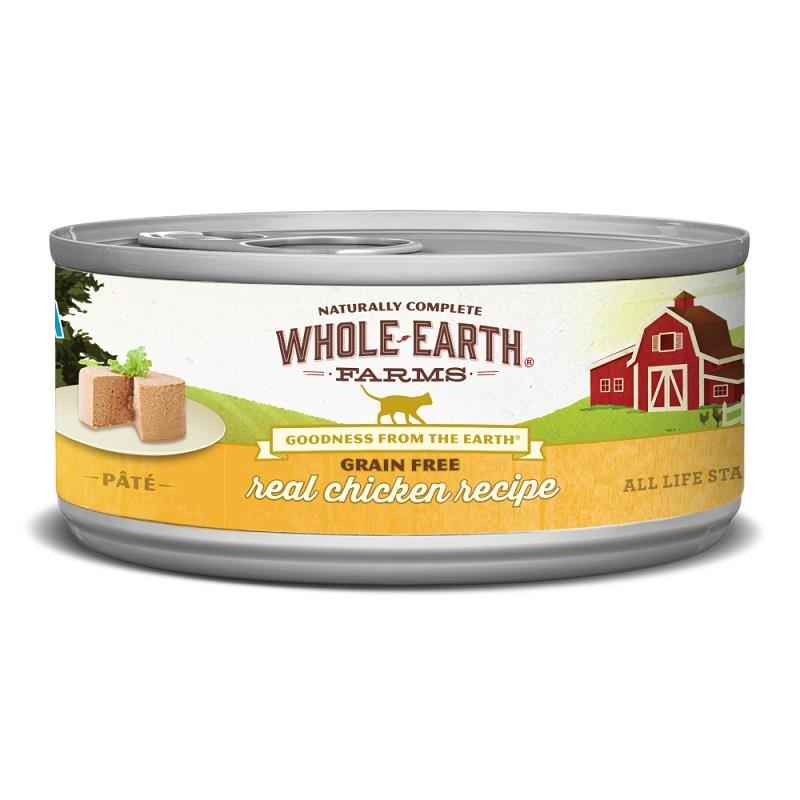 Whole Earth Farms Grain Free Real Chicken Recipe Canned Cat Food | Allivet