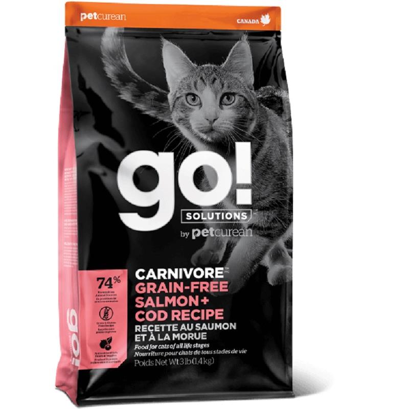 Petcurean GO! Solutions Carnivore Grain Free Salmon & Cod Recipe Dry