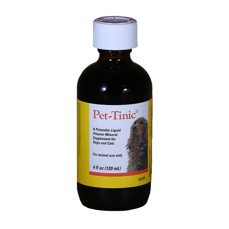 Pet Tinic 4 oz Liquid Supplement for Dogs & Cats Allivet