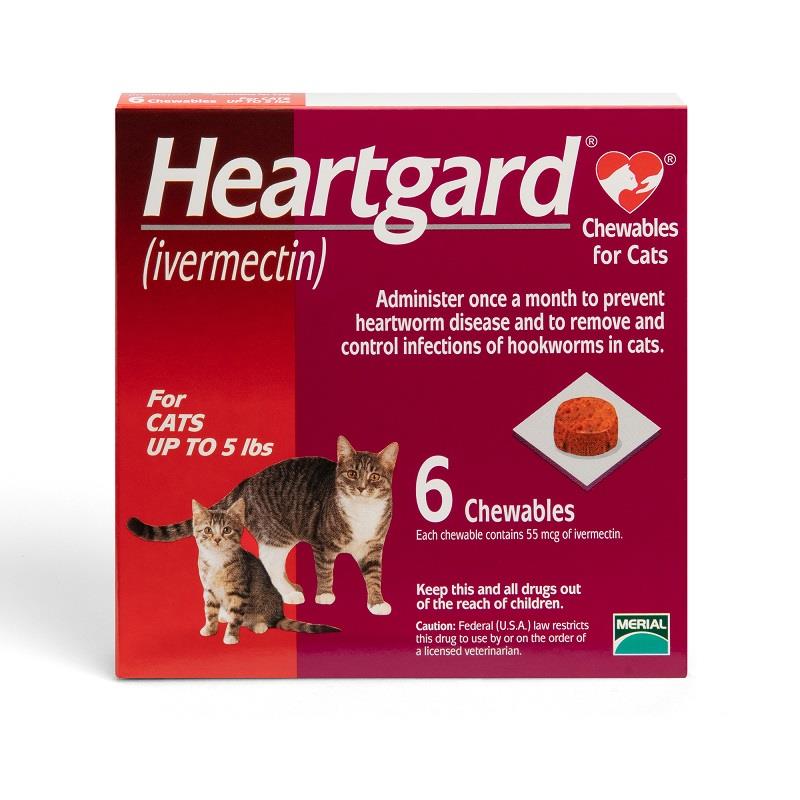 Feline Heartgard 6 months pack chewables Heartgard for cats