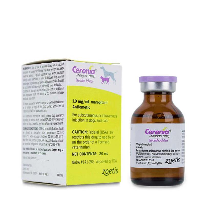 Buy Zoetis Cerenia Injection for Dogs 10mg/mL 20mL Solution Allivet