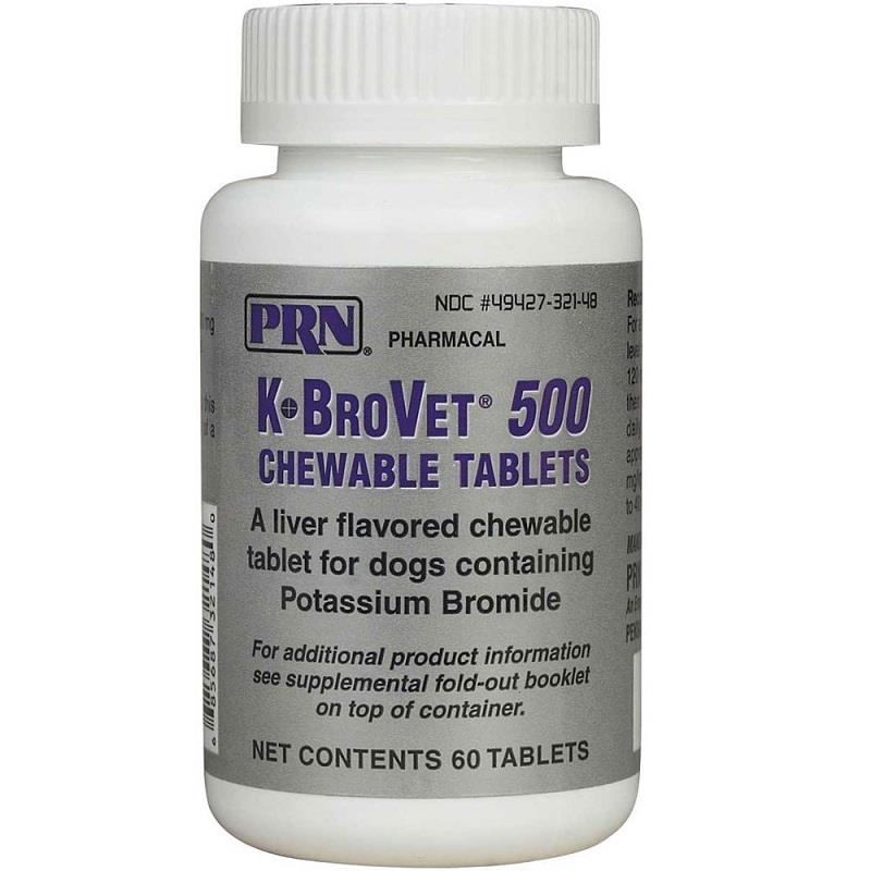 KBroVet Potassium Bromide Chewable Tablets for Dogs Allivet
