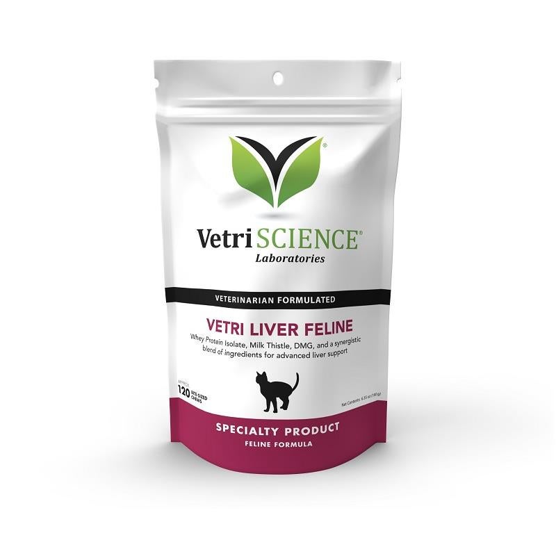 Vetri-Science Vetri-Liver Feline, 120 Bite-Sized Chews