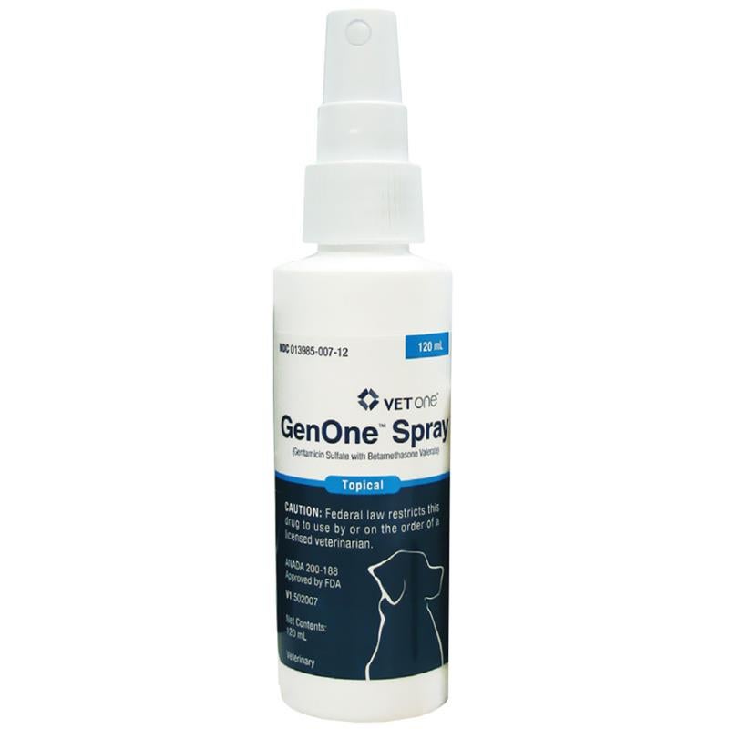 GenOne Topical Spray (Gentamicin/Betamethasone) Allivet