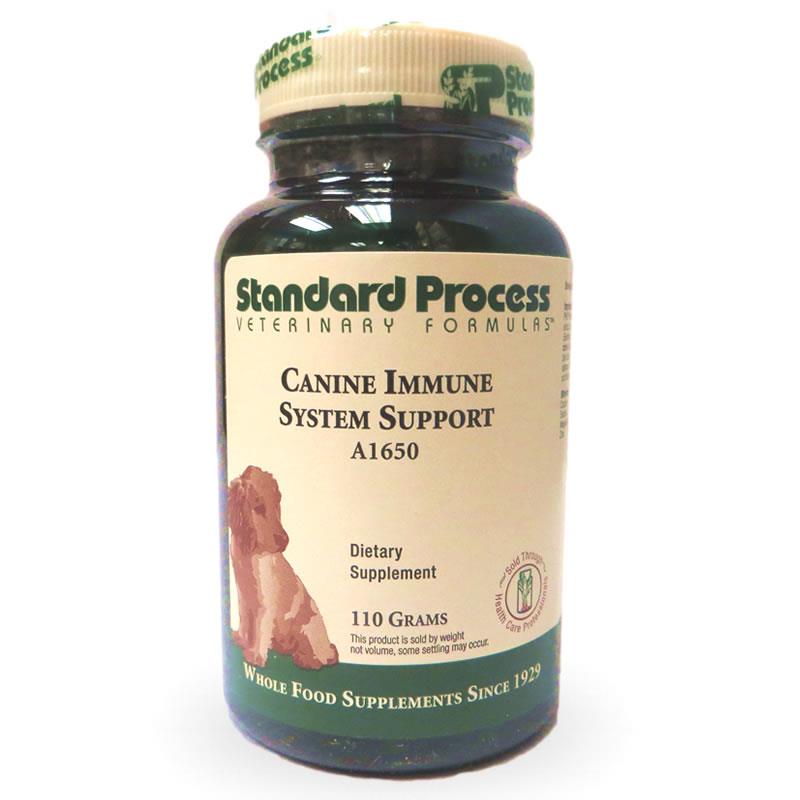 Standard Process Canine Immune System Support is a natural supplement for dogs that strengthens the immune system for an overall healthy dog.