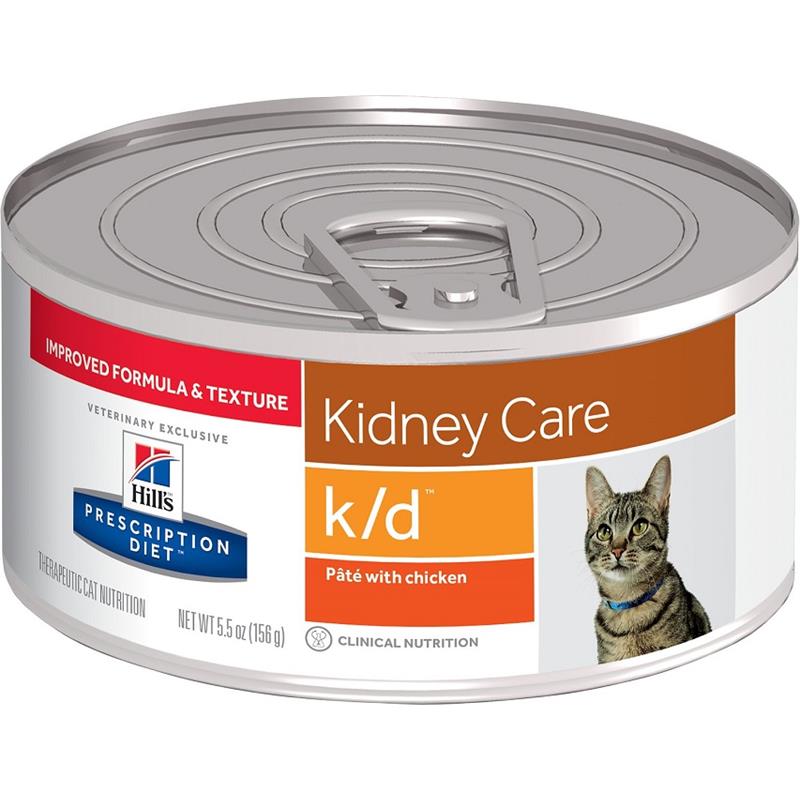 Prescription Diet k/d Feline Kidney Care with Chicken, 24 x 5.5 oz cans by Hill's Pet Nutrition